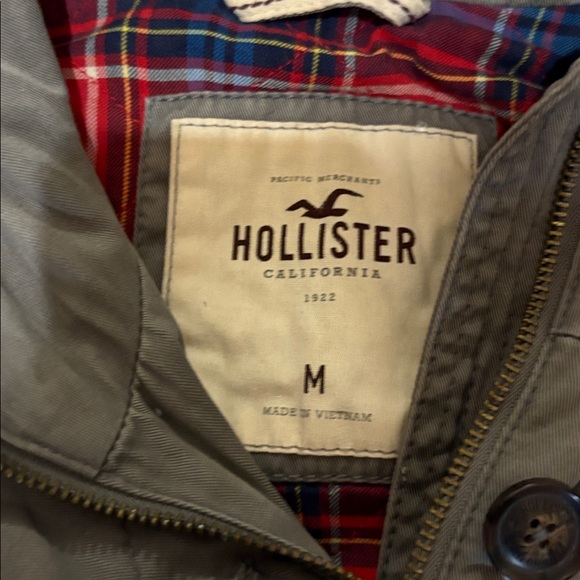 Hollister Y2K Gray Jacket with Faux Fur Trim - Picture 2 of 4